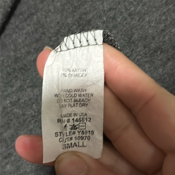 basic gray long sleeve open front Acemi cardigan size small - Picture 4 of 4